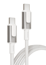 Кабель VLP Force Line Type-C to Type-C 100W (1.2м) белый