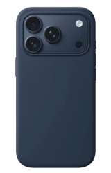 Чехол силиконовый Silicone Case MagSafe для iPhone 17 Pro Max темно-синий