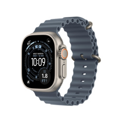 Apple Watch Ultra 3 GPS + Cellular, 49 мм, корпус из натур. титана, ремешок Ocean синего цвета
