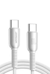 Кабель тканевый Joyroom Type-C to Type-C 60w (1м) белый