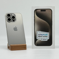 Смартфон Apple iPhone 15 Pro 128Гб &quot;натуральный титан&quot; б/у