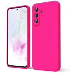 Чехол силиконовый для Samsung Galaxy A57 ярко-розовый