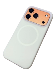 Чехол силиконовый Case с MagSafe для iPhone 17 Pro желтый