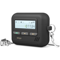 Чехол силиконовый Elago Pager Hang для Apple AirPods Pro 3 черный