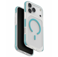 Чехол Uniq Combat Active MagSafe для iPhone 17 Pro Max бирюзовый с серым шнурком