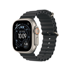 Apple Watch Ultra 3 GPS + Cellular, 49 мм, корпус из натурального титана, ремешок Ocean черного цвета