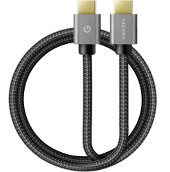 Кабель Energea 8K HDMI to HDMI (2м) 48Gbps тканевый черный