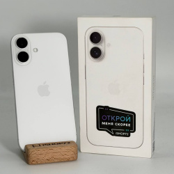 Смартфон Apple iPhone 16 128Гб белый б/у