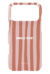Чехол пластиковый Kkspace для iPhone 17 Pro dolce vita кирпично-розовый