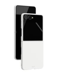 Чехол пластиковый VLP Flex c MagSafe на Samsung Galaxy Z Flip 8 молочный