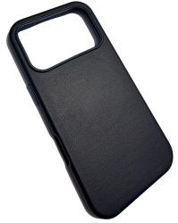 Чехол кожаный LeatherCase MagSafe для iPhone 17 Pro темно-синий