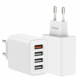 СЗУ Recci Travel 30W 4в1 USB белое