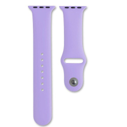 Ремешок для Apple Watch 38/40/41/42 мм силиконовый сиреневый