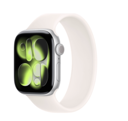 Apple Watch Series 11, 42 мм, корпус из алюминия серебристого цвета, ремешок-петля цвета &laquo;сияющая звезда&raquo;