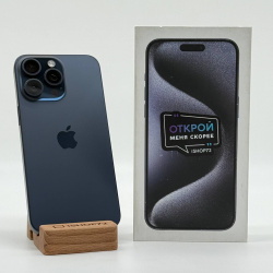 Смартфон Apple iPhone 15 Pro Max 256Гб &quot;синий титан&quot; б/у