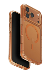 Чехол силиконовый Uniq Combat MagSafe для iPhone 17 Pro Max оранжевый