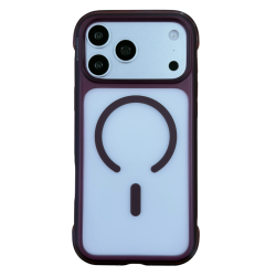 Чехол силиконовый Keephone Monica Airbag с MagSafe для iPhone 18 Pro Max матовый бордовый