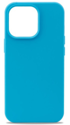 Чехол силиконовый Silicone Case 360 для iPhone 14 Pro Max ярко-голубой