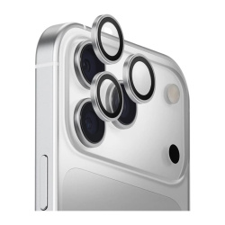 Защитное стекло камеры Uniq Optix Prime Sapphire для iPhone 17 Pro/17 Pro Max серебристое