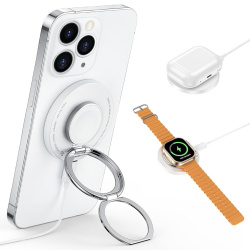 БЗУ Wiwu (Wi-W027) 3в1 15W Wireless Charger белое