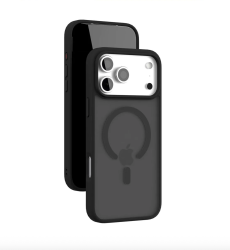 Чехол силиконовый VLP Bloom c MagSafe для iPhone 17 Pro Max/18 Pro Max черный