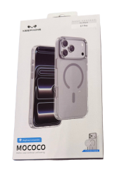 Чехол силиконовый Keephone Mococo с MagSafe для iPhone 17 Pro серый
