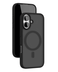 Чехол силиконовый VLP Bloom c MagSafe для iPhone 17 матовый черный