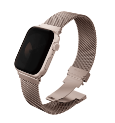 Ремешок Uniq Dante Pro для Apple Watch 38/40/41/42 мм миланская петля нежно-розовый