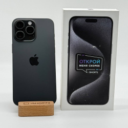Смартфон Apple iPhone 15 Pro Max 256Гб &quot;черный титан&quot; б/у
