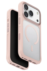 Чехол Uniq Veren MagSafe для iPhone 17 Pro розовый