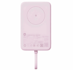 Аккумулятор универсальный Xiaomi Mi Magnetic Power Bank With Cable USB-C 10000mAh 33W розовый