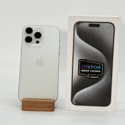 Смартфон Apple iPhone 15 Pro Max 256Гб "белый титан" б/у