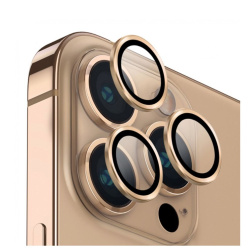 Защитное стекло камеры Uniq Optix для iPhone 13 Pro/13 Pro Max золотое