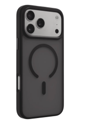 Чехол пластиковый Глазурь Сатин c MagSafe для iPhone 17 Pro Max матовый черный
