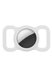 Чехол для AirTag на ошейник белый