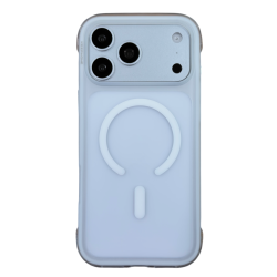 Чехол силиконовый Keephone Monica Airbag с MagSafe для iPhone 18 Pro матовый белый