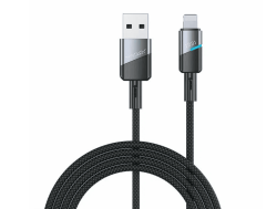 Кабель Vyvylabs Superb Lightning to USB 2.4A (1м) черный