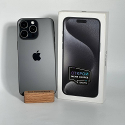 Смартфон Apple iPhone 15 Pro Max 256Гб &quot;черный титан&quot; б/у