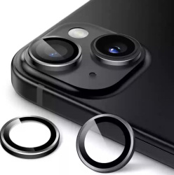 Защитное стекло камеры Wiwu Lens Guard Sapphire для iPhone 15/15 Plus черное