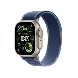 Apple Watch Ultra 3 GPS + Cellular, 49 мм, корпус из натурального титана, ремешок Trail синего цвета