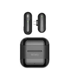 Микрофон беспроводной петличный Wiwu (WI-WM001) Type-C черный