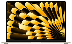 Ноутбук Apple MacBook Air 15" M3 2024 16Гб, 512Гб SSD, "сияющая звезда" (MXD33)