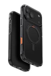 Чехол Uniq Swivix MagSafe для iPhone 17 Pro Max/18 Pro Max затемненный с черной подставкой 360