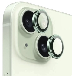 Защитное стекло камеры Wiwu Lens Guard для iPhone 15/15 Plus зеленое