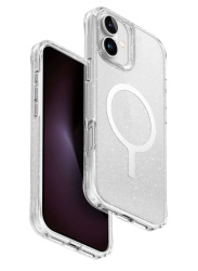 Чехол Uniq Lifepro Xtreme с MagSafe для iPhone 16 прозрачный с блестками