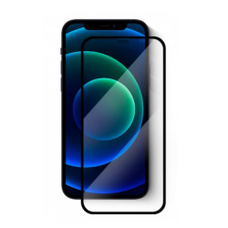 Защитное стекло для iPhone 12/12 Pro 3D черное (тех пак)
