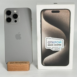 Смартфон Apple iPhone 15 Pro Max 256Гб &quot;натуральный титан&quot; б/у