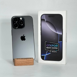 Смартфон Apple iPhone 16 Pro 256Гб &quot;чёрный титан&quot; б/у