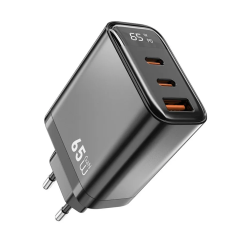 СЗУ Wiwu Firefly 65W 2Type-C + USB черное