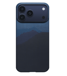 Чехол Pitaka Ultra Slim Case для iPhone 17 Pro Max сине голубой